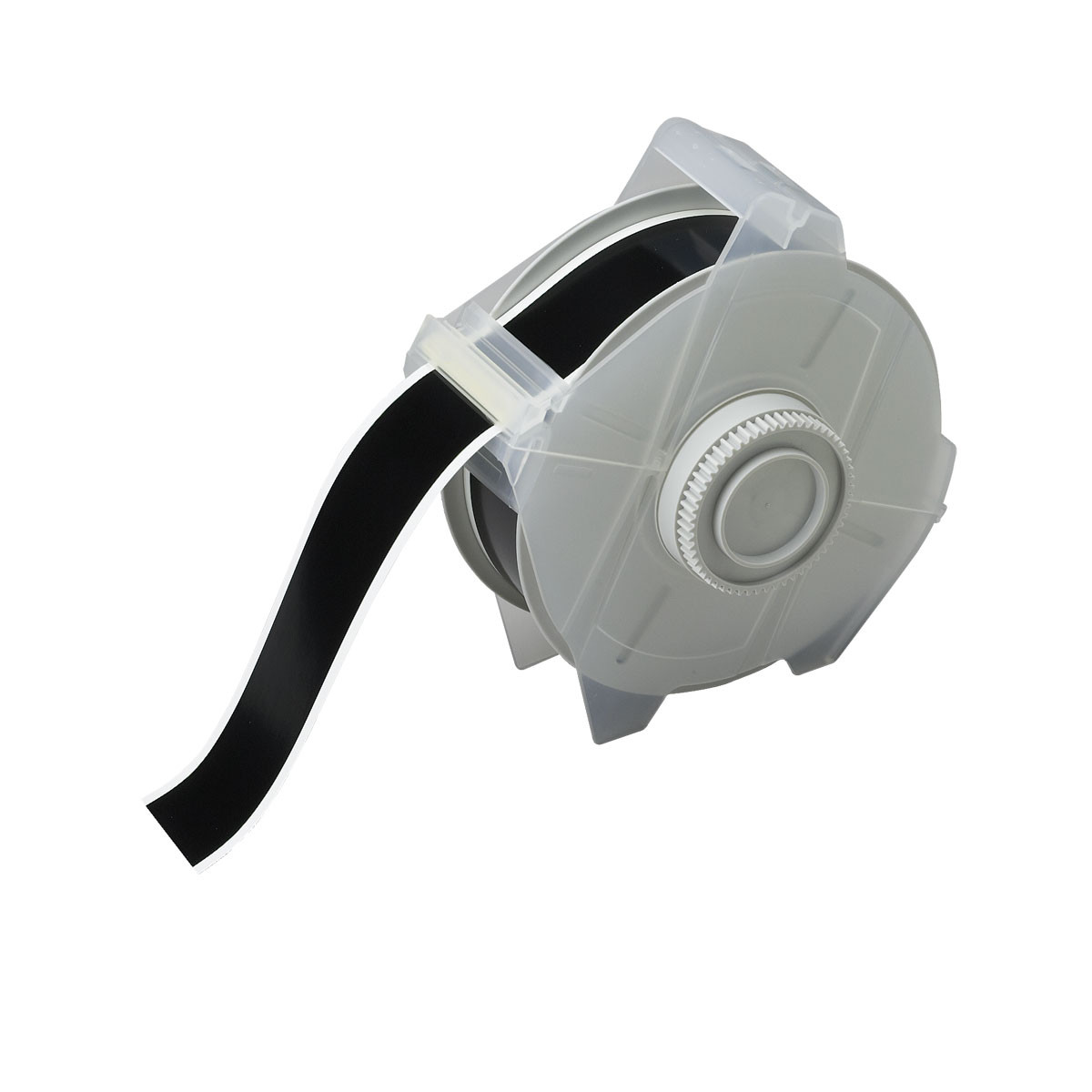 Brady Weather Permanent Adhesive Vinyl Label Tape for GlobalMark Printer - 1.125", Black - 113133