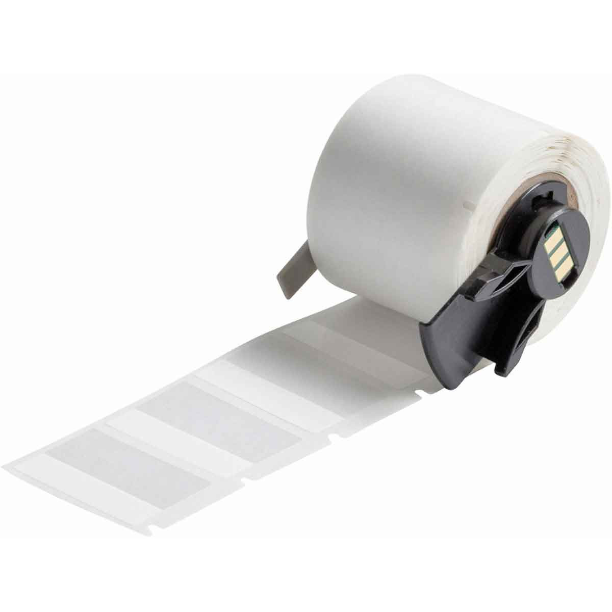 Brady Self-Laminating Vinyl Wrap Around Labels for BMP61 BMP71 M611 - 1"x 1.5", White / Clear - PTL-104-427