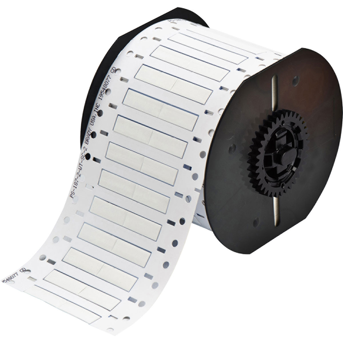 Brady PermaSleeve Heat Shrink Wire and Cable Labels, Single-sided, for B33 Printers - 0.187" Dia x 1", White - B33-187-2-342-2