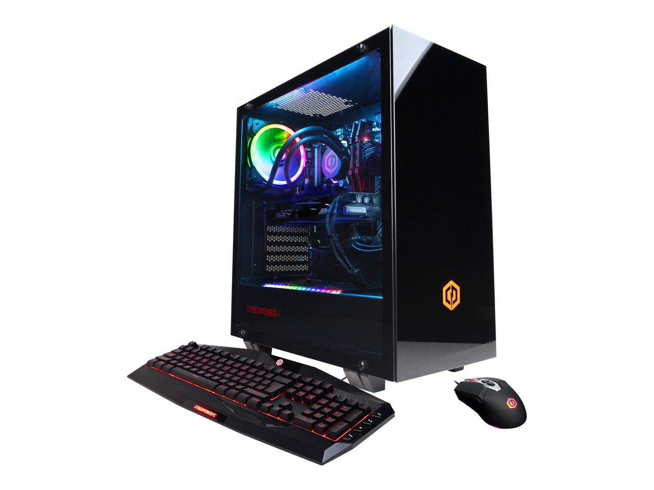 CyberPowerPC Gamer Supreme Liquid Cool SLC10008CPGW7 w/ Intel Core i7-11700KF 3.6GHz CPU, 16GB DDR4, NVIDIAGeForceRTX306012GB, 1TB PCI-E NVMe SSD, 802.11AC WiFi, 7 Color RGB Gaming Keyboard/Mouse, Custom RGB Case Lighting & Win 10 Home 64-Bit