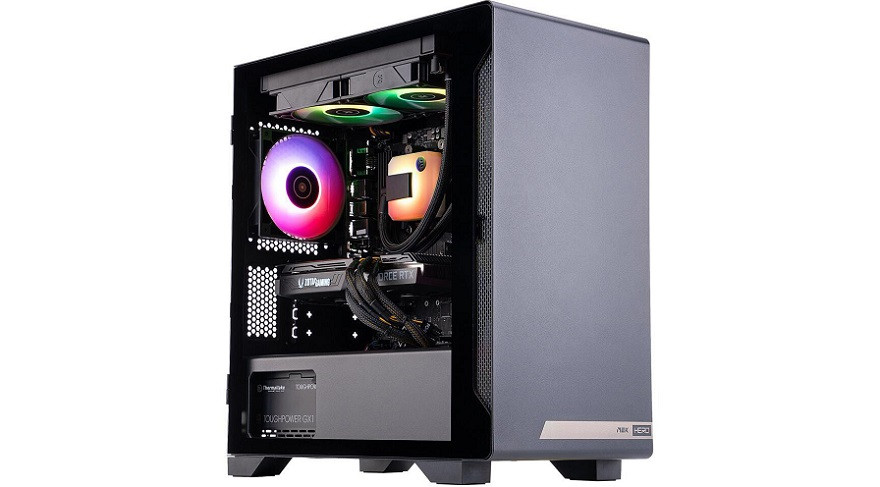 Zotac MEK Hero G1 A5837 Gaming Desktop, AMD Ryzen7 5800X 8-Core/16-Thread Processor,16GB 3200 MHz DDR4,NVIDIA GeForce RTX 3070 8GB, 1TB M.2 NVMe SSD + 1TB 7200 RPM HDD, WiFi + Bluetooth, Liquid Cooling - GH3070A5800X01BL-U-W2B