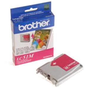 Brother LC51M Original Ink Cartridge - Inkjet - 500 Pages Black, 400 Pages Color - Magenta - 1 Each - LC51M