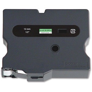 Brother TX Series Laminated Tape Cartridge - 1" Width - Green - 1 Each - TX7511