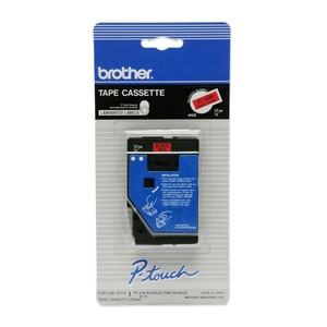 Brother P-touch 12mm Laminated Tape - 1/2" Width - Direct Thermal - Red - 1 Each - TC5001