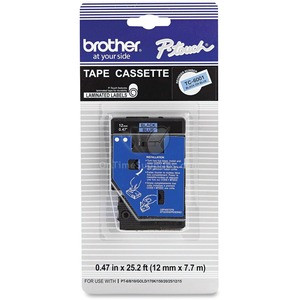 Brother P-touch 12mm Laminated Tape - 1/2" Width - Blue - 1 Each - TC6001