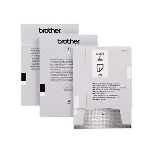 Brother Thermal Paper - A6 - 4 9/64" x 5 53/64" - C211S