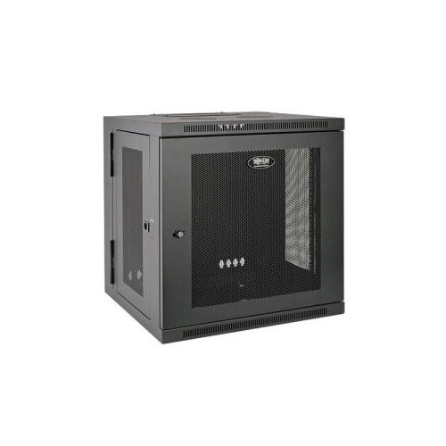Eaton Tripp Lite Series SmartRack 12U Low-Profile Switch-Depth Wall-Mount Small Rack Enclosure, Hinged Back - 19" 12U , Wall Mounted