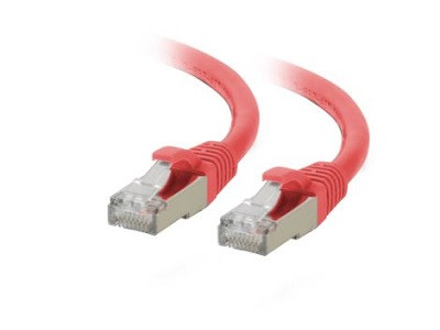 C2G Patch Cable - Shielded Twisted Pair (STP) - Male Left Gender - Male Right Gender - RJ-45 Right Connector - RJ-45 Left Connector - 14feet Length - Red - C2G07368