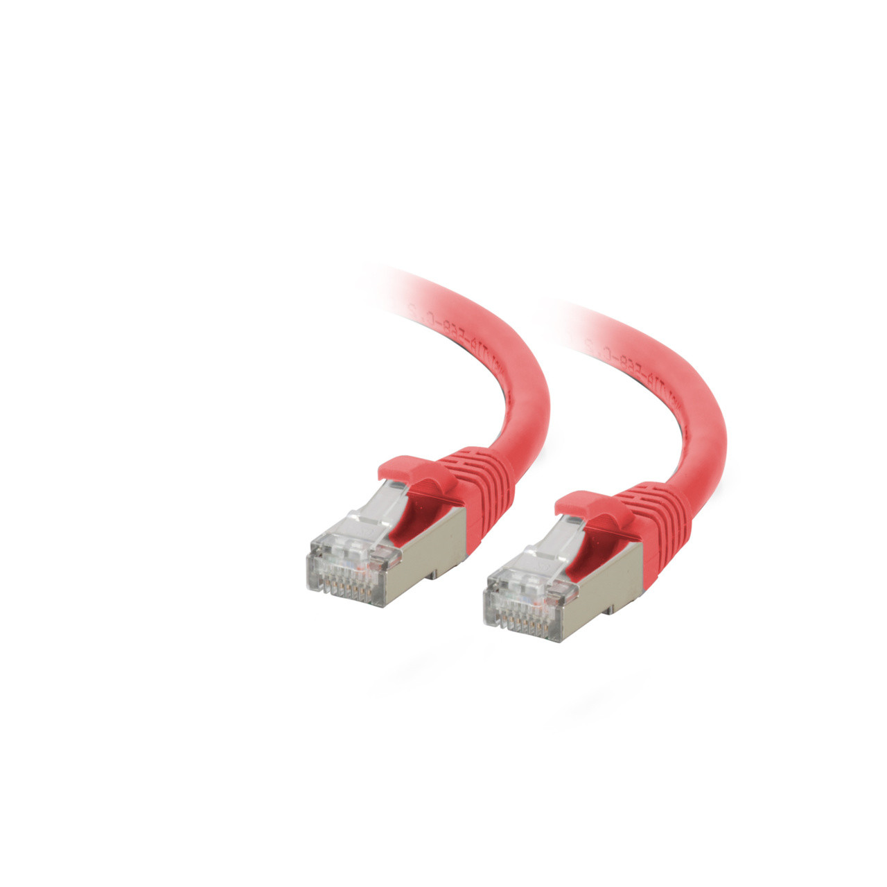 C2G Patch Cable - Shielded Twisted Pair (STP) - Male Left Gender - Male Right Gender - RJ-45 Right Connector - RJ-45 Left Connector - 10feet Length - Red - C2G07367