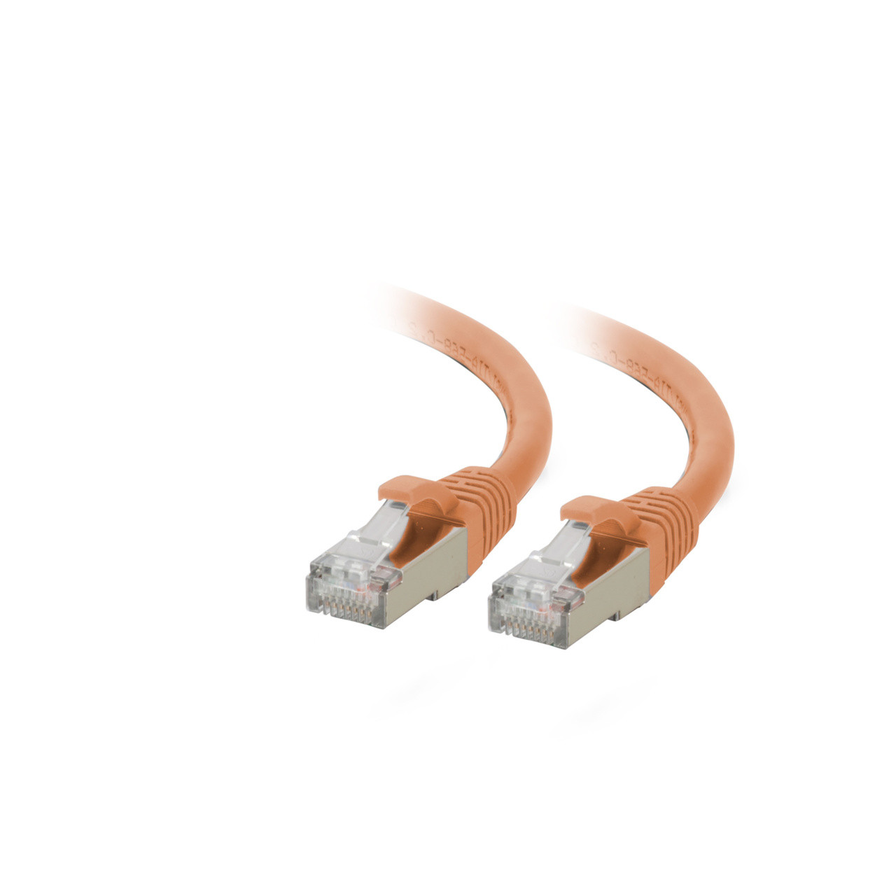 C2G Patch Cable - Shielded Twisted Pair (STP) - Male Left Gender - Male Right Gender - RJ-45 Right Connector - RJ-45 Left Connector - Length: 15 Length - Orange - C2G07395
