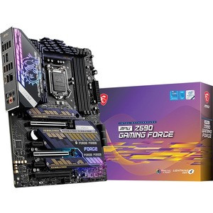 MSI Mpg Z590 Gaming Force Desktop Motherboard - Intel Chipset - Socket Lga-1200 - Intel Optane Memory Ready - Atx - Pentium Gold, Celeron, Core I5, Core I7, Core I9, Core I3 Processor Supported - 128 Gb Ddr4 Sdram - Z590FORCE