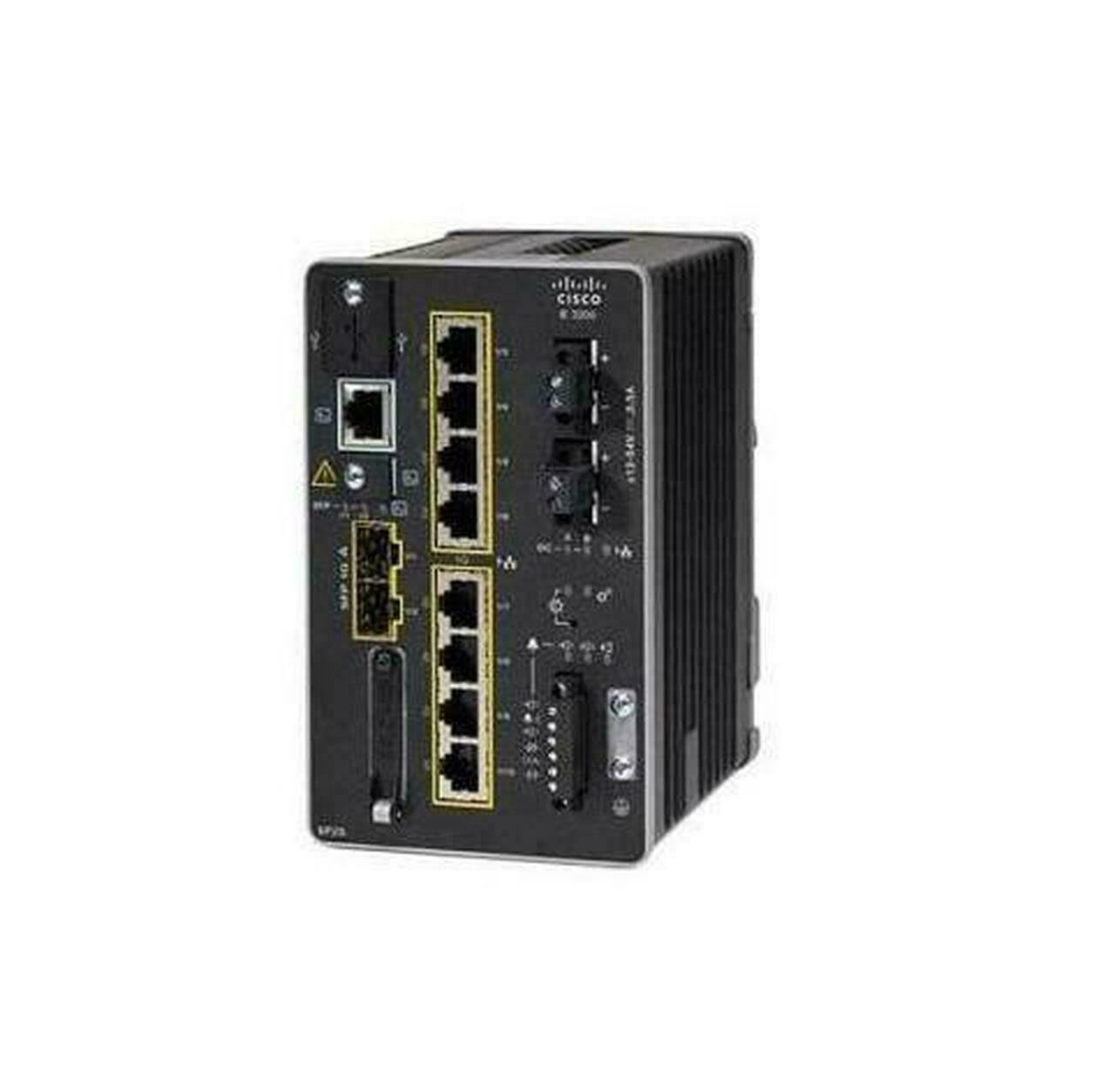 Cisco Catalyst IE-3300-8P2S Rugged Switch - 8 Ports - Manageable - Gigabit Ethernet - 10/100/1000Base-T, 1000Base-X - Refurbished - 3 Layer Supported - Modular - 2 SFP Slots - Power Supply - Twisted Pair, Optical Fiber - PoE Ports - DIN Rail