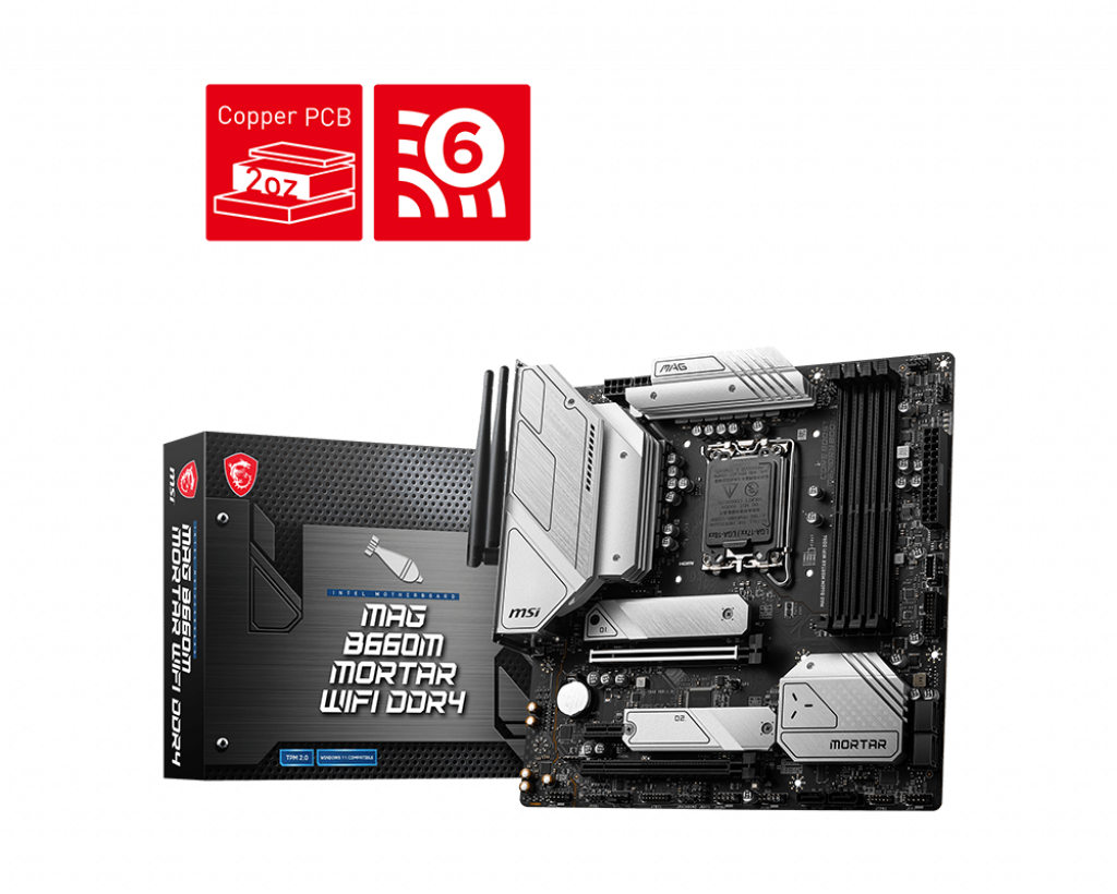 MSI Mag B660M Mortar Wifi Ddr4 Motherboard