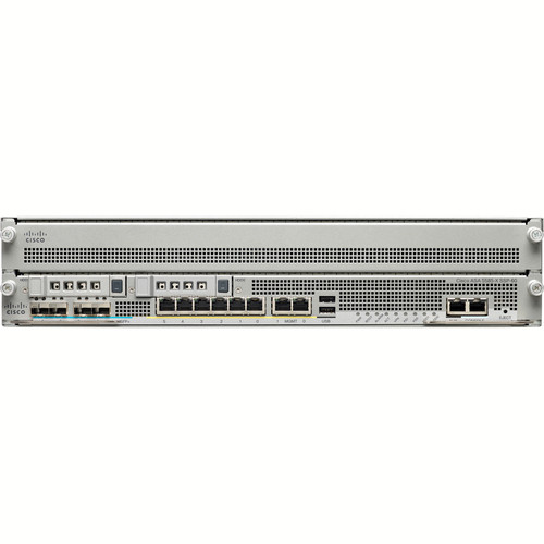 Cisco ASA 5585-X Adaptive Security Appliance - Application Security - 6 Port - Gigabit Ethernet - 6 x RJ-45 - 10 Total Expansion Slots - Rack-mountable IPS SSP-40 12GBE 8PORT SFP+ 2AC DES