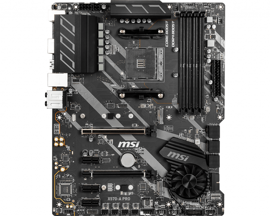 MSI X570-A Pro Desktop Motherboard - Amd X570 Chipset - Socket Am4 - 128Gb - Dimm - 4 X Memory Slots - X570APRO