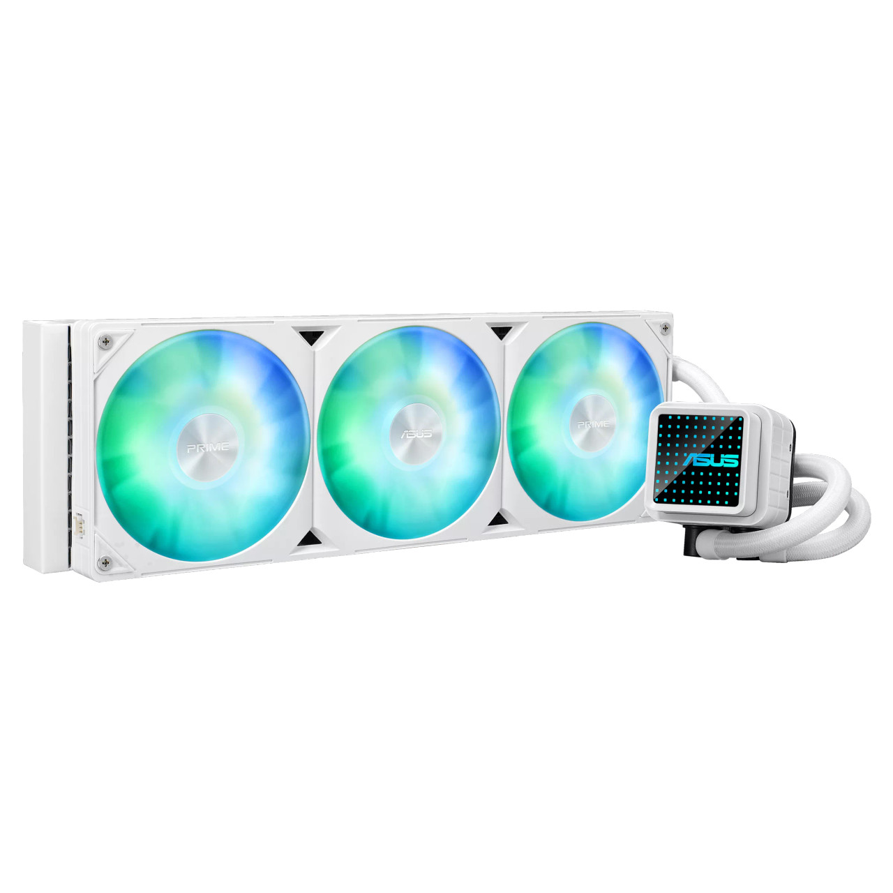 Asus Prime Lc Argb White Edition All-In-One Cpu Liquid Cooler With Vast Cpu Contact Area And Finned Channels - PRIME LC 360 ARGB WHITE EDITION