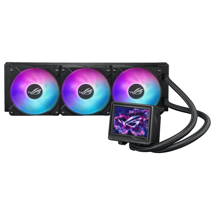 Asus Rog Ryuyjin Iii 360 Argb Extreme All-In-One Aio Cpu Liquid Cooler, Amd Ryzen 9000 & Intel Core Ultra Ready, Asetek Gen8 V2 Pump; High Airflow & Static Pressure Magnetic Fans; Customizable 3.5 Lcd - ROG RYUJIN III 360 ARGB EXTREME