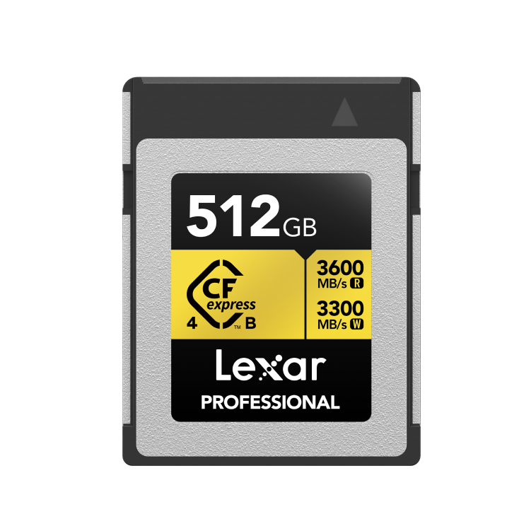 Lexar Professional Gold CFexpress 4.0 Type B Card, 512GB - LCXEXP4512G-RNENG