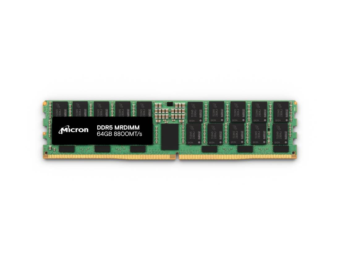 Micron Ddr5 Mrdimm 64gb 2rx4 8800 Cl36 (16gbit) (single Pack) - MTC40F2046S1HC88XD1R