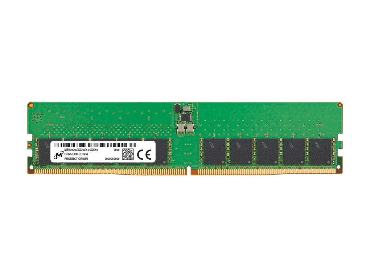 Micron Ddr5 Ecc Udimm 32Gb 2Rx8 5600 Cl46 (16Gbit) - MTC20C2085S1EC56BR