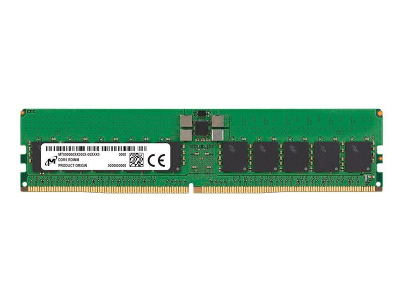 Micron Ddr5 Module 32 Gb - Dimm 288-pin - 6400 Mhz / Pc5-51200 - Cl52 - 1.1 V - Registered - Ecc - Green - MTC20F1045S1RC64BD2R