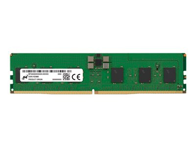 Micron Ddr5 Module 16 Gb - Dimm 288-pin - 6400 Mhz / Pc5-51200 - Cl52 - 1.1 V - Registered - Ecc - Green - MTC10F1084S1RC64BD2R
