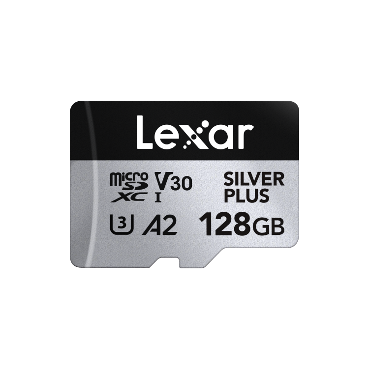 Lexar Professional Silver Plus MicroSDXC UHS-I Card, 128GB - LMSSIPL128G-BNANU