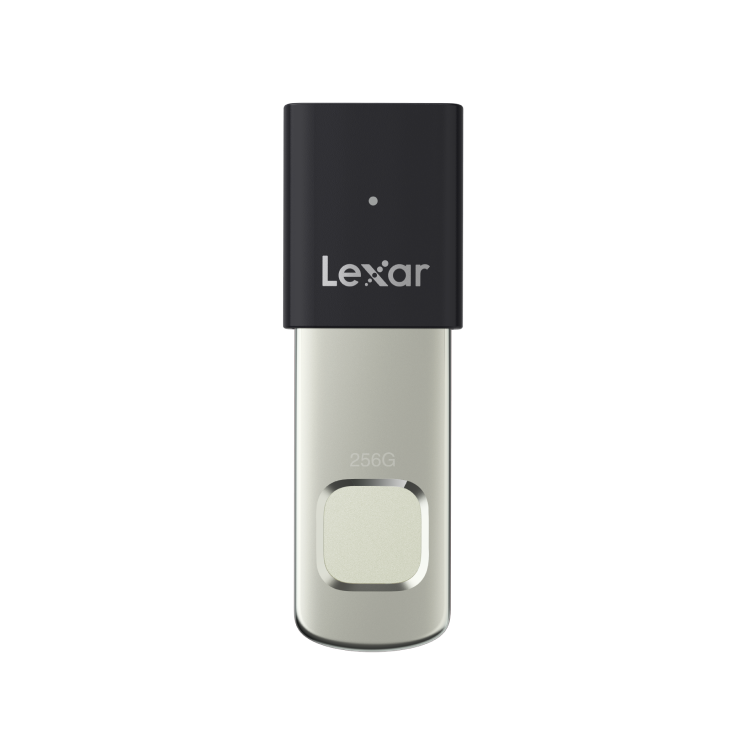 Lexar JumpDrive Fingerprint F35 PRO USB 3.2 Gen 1 Flash Drive, 256GB - LJDF35P256G-RNBNG