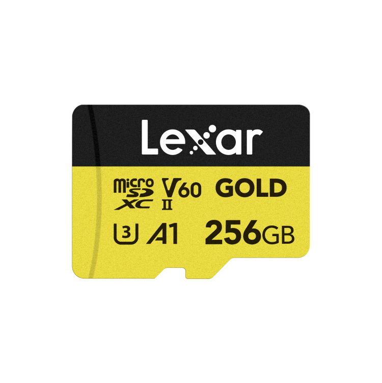 Lexar Professional Gold MicroSDXC UHS-II Card, 256GB - LMSGOLD256G-BNNNG