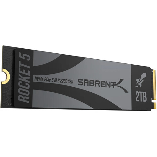 Sabrent 2TB Rocket 5 PCIe 5.0 M.2 NVMe Internal SSD -SB-RKT5-2TB