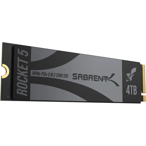 Sabrent 4TB Rocket 5 PCIe 5.0 M.2 NVMe Internal SSD -SB-RKT5-4TB