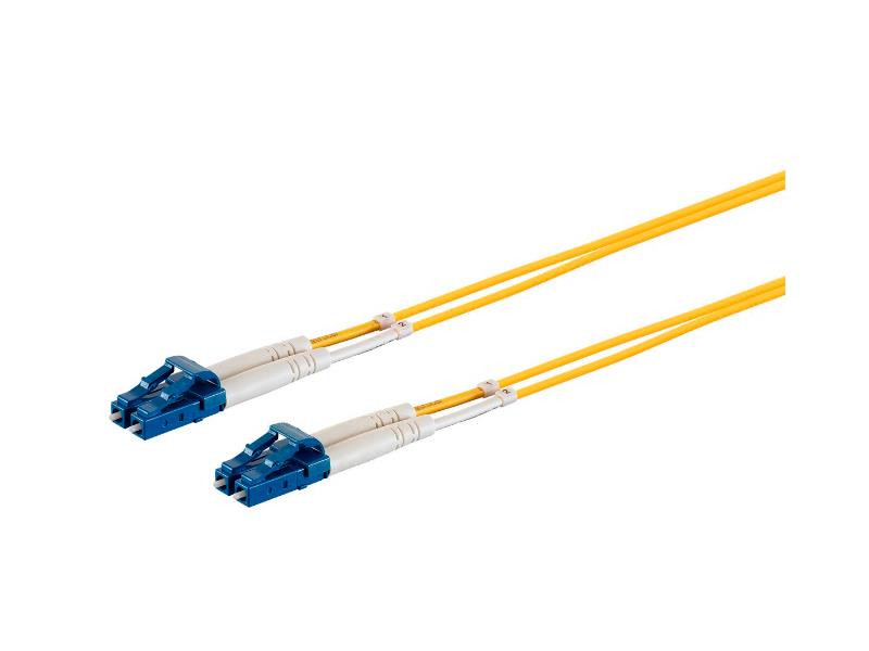 Monoprice Fiber Optic Cable - Male Left Gender - Male Right Gender - Lc Right Connector - Lc Left Connector - Length: 15 Length - Yellow - Single-Mode - Lifetime Warranty - 38459