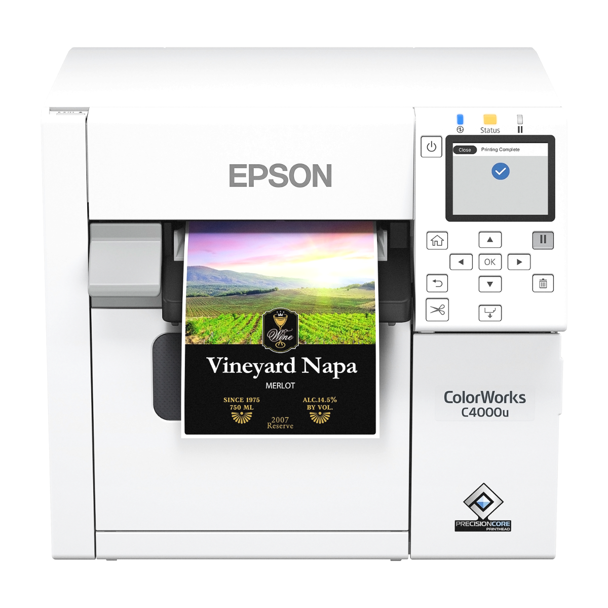 Epson ColorWorks CW-C4000 Color Inkjet Label Printer (Matte) - C31CK03A9981