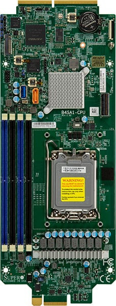 Supermicro B4SA1-CPU Motherboard - 12th/13th Gen Intel Core i5/i7/i9 Processors - Single Socket LGA-1700, CPU TDP up to 125W