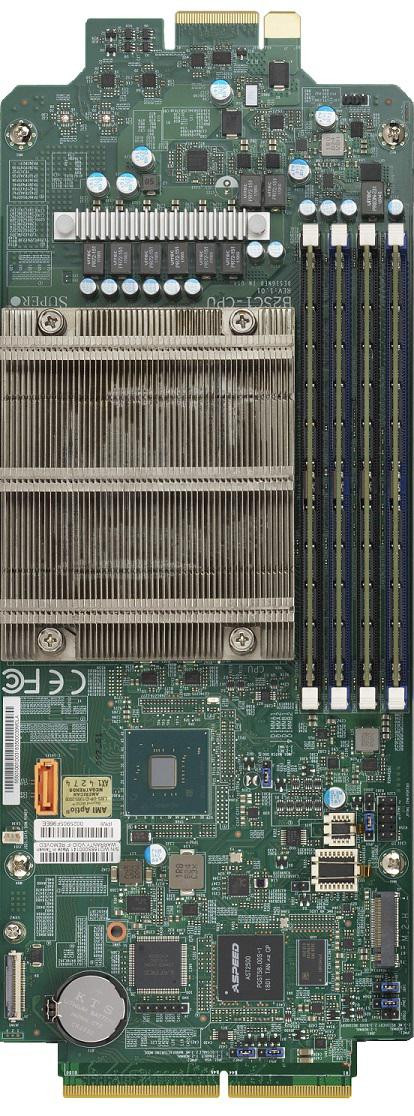 Supermicro B2SC1-CPU Motherboard (For SuperServer Only) - Up to 128GB Unbuffered ECC/non-ECC UDIMM, DDR4-2666MHz, in 4 DIMM slots