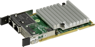 Supermicro Add-on Card - Advanced 10Gb Ethernet controller in Supermicro Advanced I/O Module (AIOM) - AOC-ATG-b2TG
