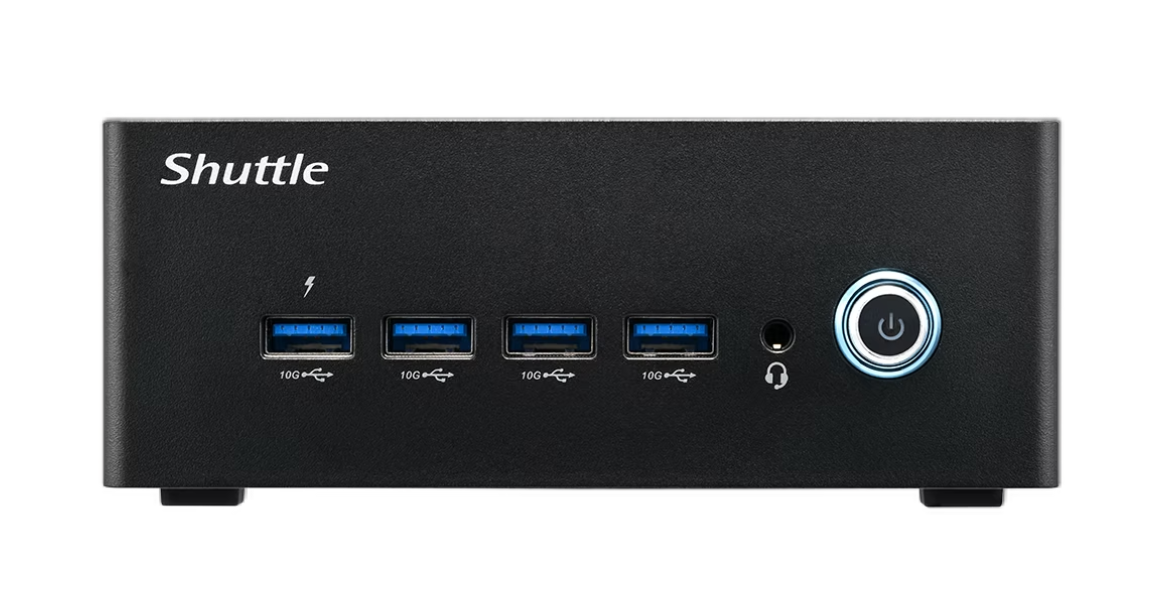 Shuttle  NT10H Semi-ruggedized Computer, Powered by Intel Core Ultra processors with Intel Arc GPU and AI Boost NPU