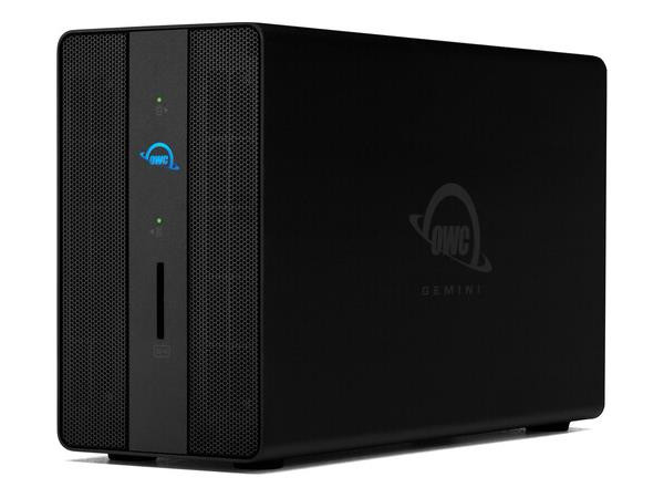 OWC Gemini Ultra X2 - Solid state drive array - 16 TB - 2 bays (NVM Express U.2) - SSD 8 TB x 2 -  Thunderbolt 3 (external) - OWCTB3GMA2X16