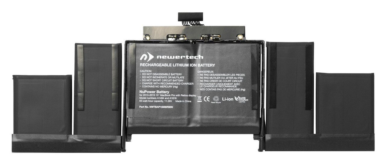 OWC Newertech Nupower 95 Watt-Hour Battery Replacement Solution For 15-Inch Macbook Pro With Retina Display - No Acetone. Complete Kit For Removal And Replacement Of The Battery In 15 Macbook Pro With Retina Display - NWTBAP15MBR95NI