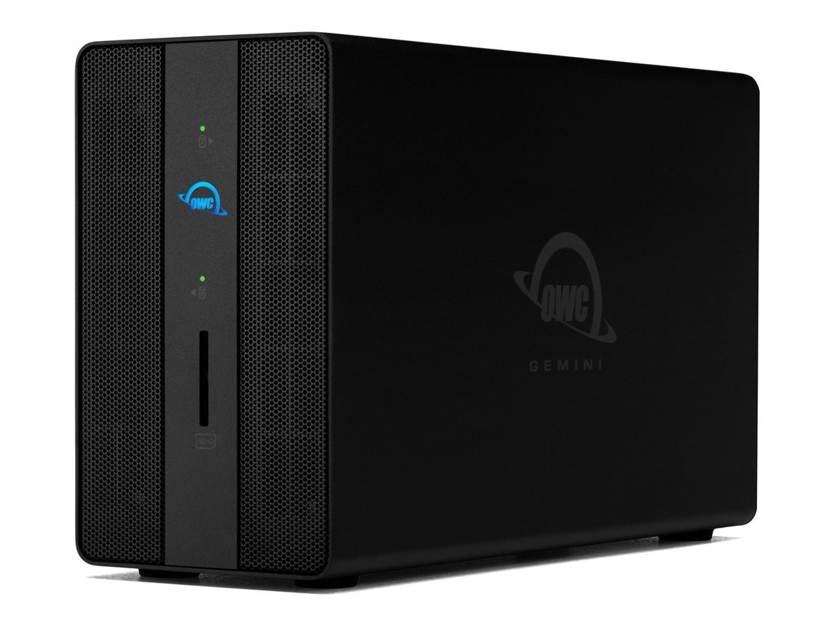 OWC Gemini - Hard drive array - 2 bays (SATA 6Gb/s / U.2) -  Thunderbolt 3 (external) - OWCTB3GM000S