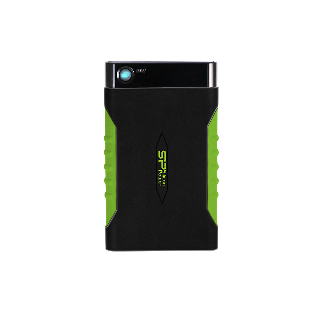 Silicon Power 2TB Armor A15 Portable Hard Drive (2.5”), Black/Green - SP020TBPHDA15S3K Silicon Power 2TB Armor A15 Portable Hard Drive (2.5”), Black/Green - SP020TBPHDA15S3K