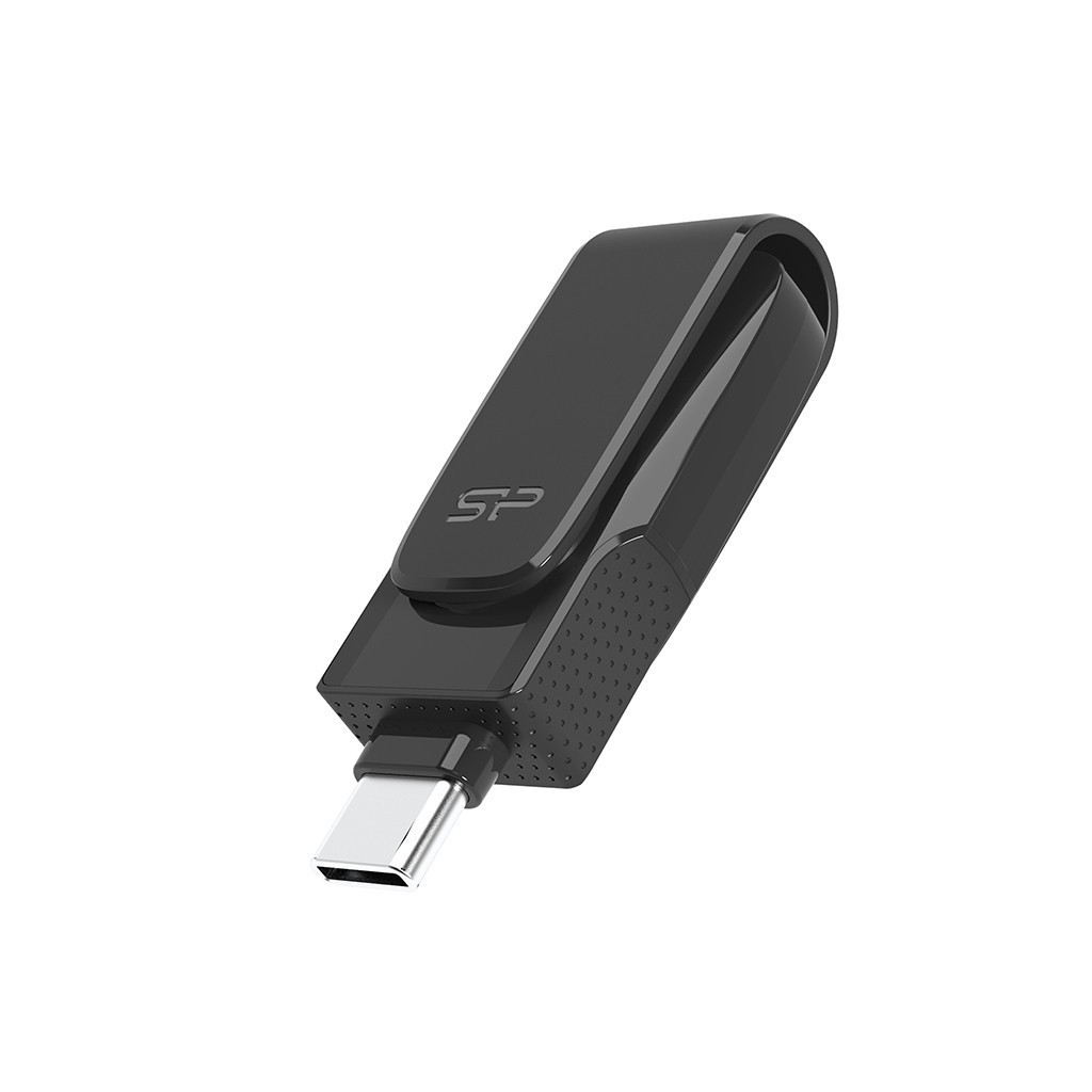 Silicon Power 64GB Mobile C30, USB 3.2 Gen1_OTG Devices, Black - SP064GBUC3C30V1K