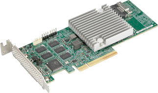 Supermicro 12Gb/s Multi-Port SAS PCIe Gen 4.0 Internal RAID Adapter - (-16DD/-32DD) - AOC-S3908L-H8IR