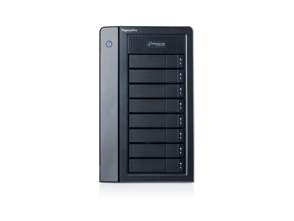 Promise Pegasus R12 - Storage Enclosure - Tower - 2.2Ghz - Quad-Core - 8Gb Ddr4 Ecc Dimm - 12X10Tb Hdd - 3.5'' - Sata 6 Gb/S - Raid 0, 1, 5, 6, 10, 50, 60, Jbod - Thunderbolt 4 - Power Supply - Ac 100 240, 50 60Hz - 3-Years Standard - PGR12XXXXF10TG