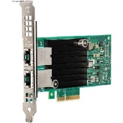 Dell Intel X550 Dual Port 10G Base-T Adapter, Low Profile, Customer Install 33789_540-BBRG