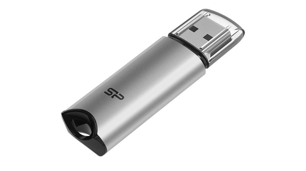 Silicon Power 128GB Marvel M02, USB 3.2 Gen 1, Silver - SP128GBUF3M02V1S Silicon Power 128GB Marvel M02, USB 3.2 Gen 1, Silver - SP128GBUF3M02V1S