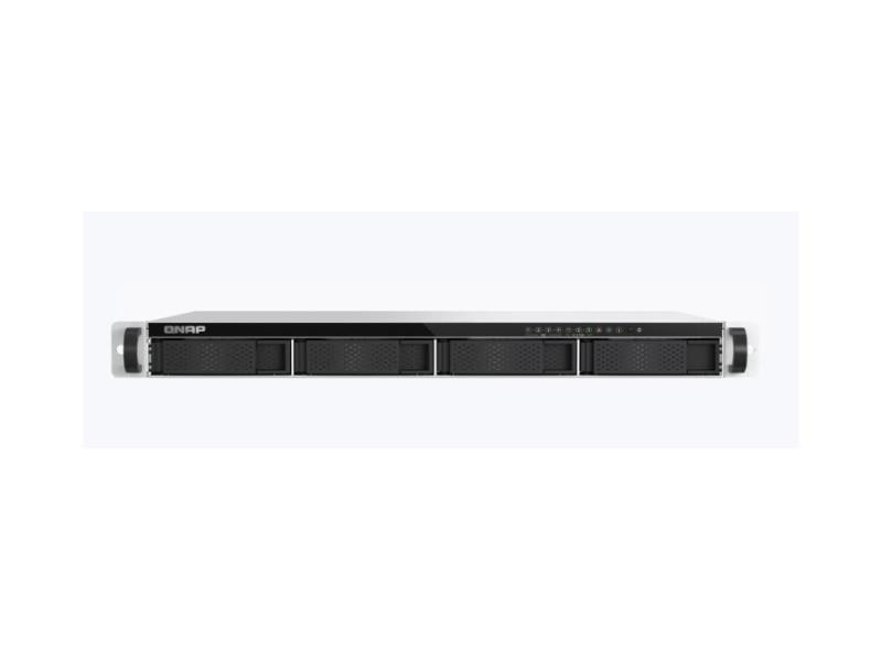 Qnap 1U 4-Bay 3.5In Sata + 3 X E1.S/Pcie M.2 2280 Short Depth 12In Rackmount Nas, Intel Atom X7405C 4C, 8Gb Ram Sodimm Ddr5, 4 X 3.5In Sata + 3 X E1.S/Pcie M.2 2280 Drive Bays, 2 X M.2 Pcie Gen3 X1 Slots, 2.5Gbe Lan, Single Psu - TS-H765EU-8G-US
