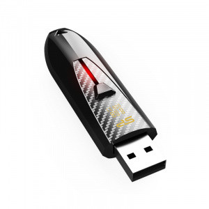 Silicon Power 8GB Blaze B25, USB 3.2 Gen 1, Black - SP008GBUF3B25V1K