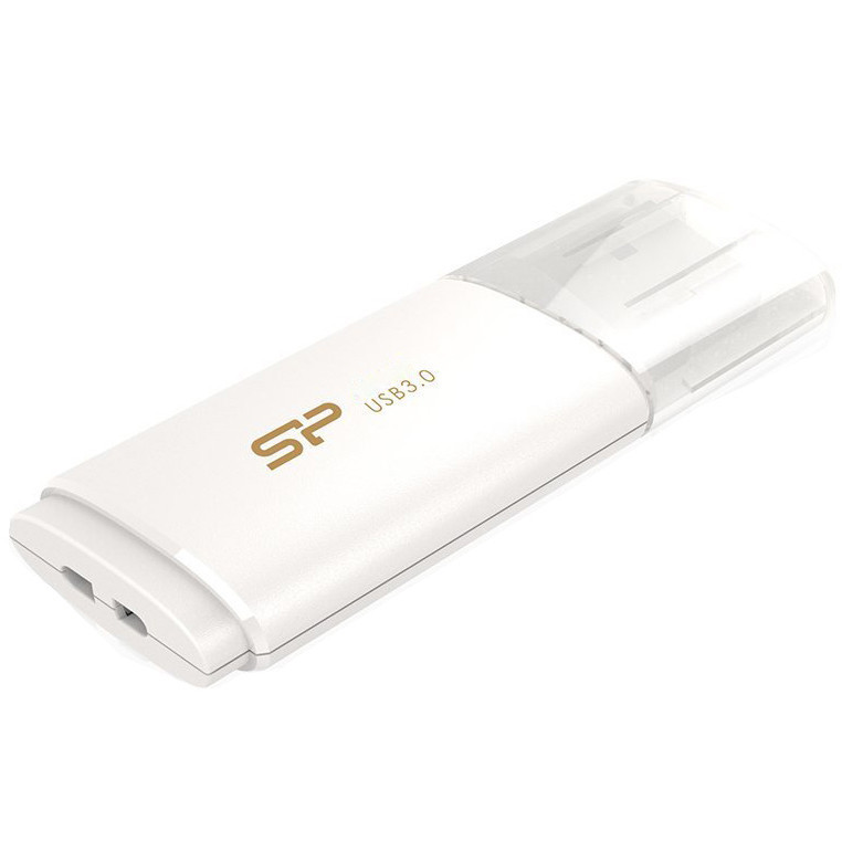 Silicon Power 32GB Blaze B06, USB 3.2 Gen 1, White - SP032GBUF3B06V1W