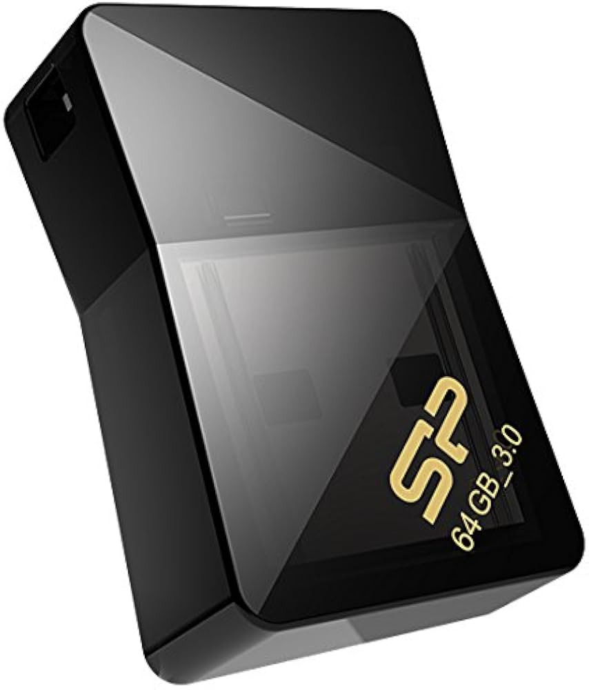 Silicon Power 64GB Jewel J08, USB 3.2 Gen 1, Black - SP064GBUF3J08V1K
